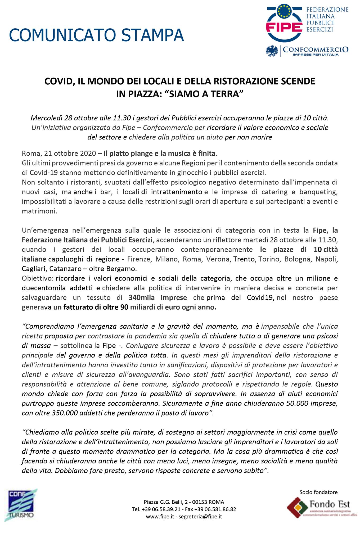 comunicato fipe