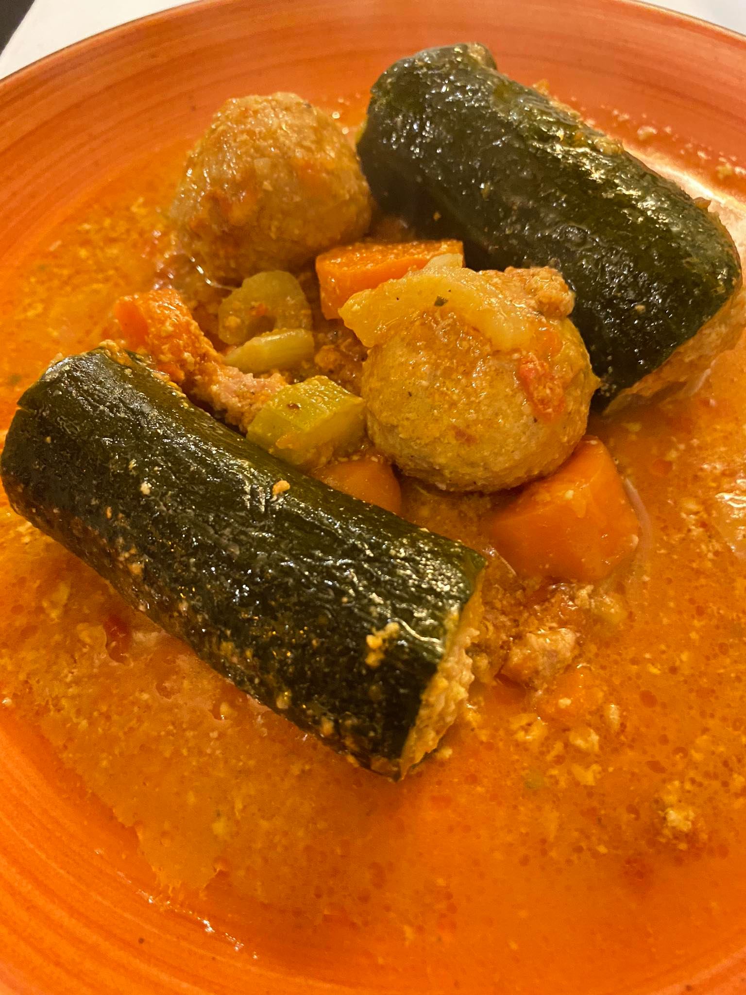 zucchine e polpette